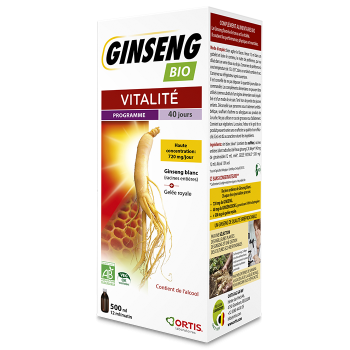 ORTIS GINSENG БИО 500ML женьшень Хроническая усталость и недостаток энергии стресс