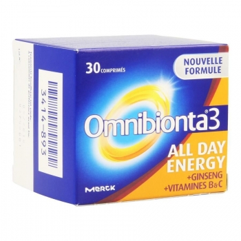 OMNIBIONTA 3 ALL DAY ENERGY 30 КАПСУЛЫ Хроническая усталость и недостаток энергии MERCK