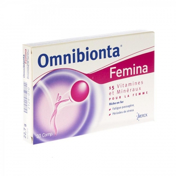 OMNIBIONTA FEMINA 30 КАПСУЛЫ ЖЕНСКИЙ Женское Хроническая усталость и недостаток энергии Витамин A Витамин C Витамин D Витамин B Витамин E merck Витамин Д витамин б Витамин с Витамин Е