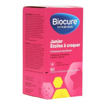 BIOCURE JUNIOR 60 жевательные звёзды ДЕТСКИЙ дети