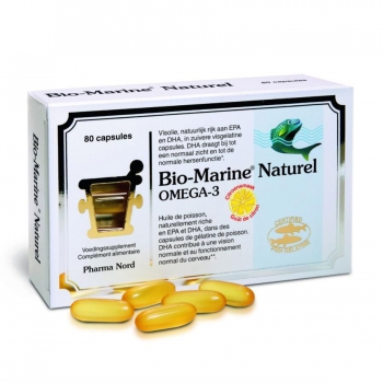 BIO-MARINE NATUREL 80 КАПСУЛЫ Глаза, Зрение и Уши омега Сердце кровообращение мозга