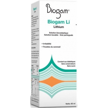 BIOGAM ЛИТИЙ 60ML Проблемы со сном Хроническая усталость и недостаток энергии раздражительность